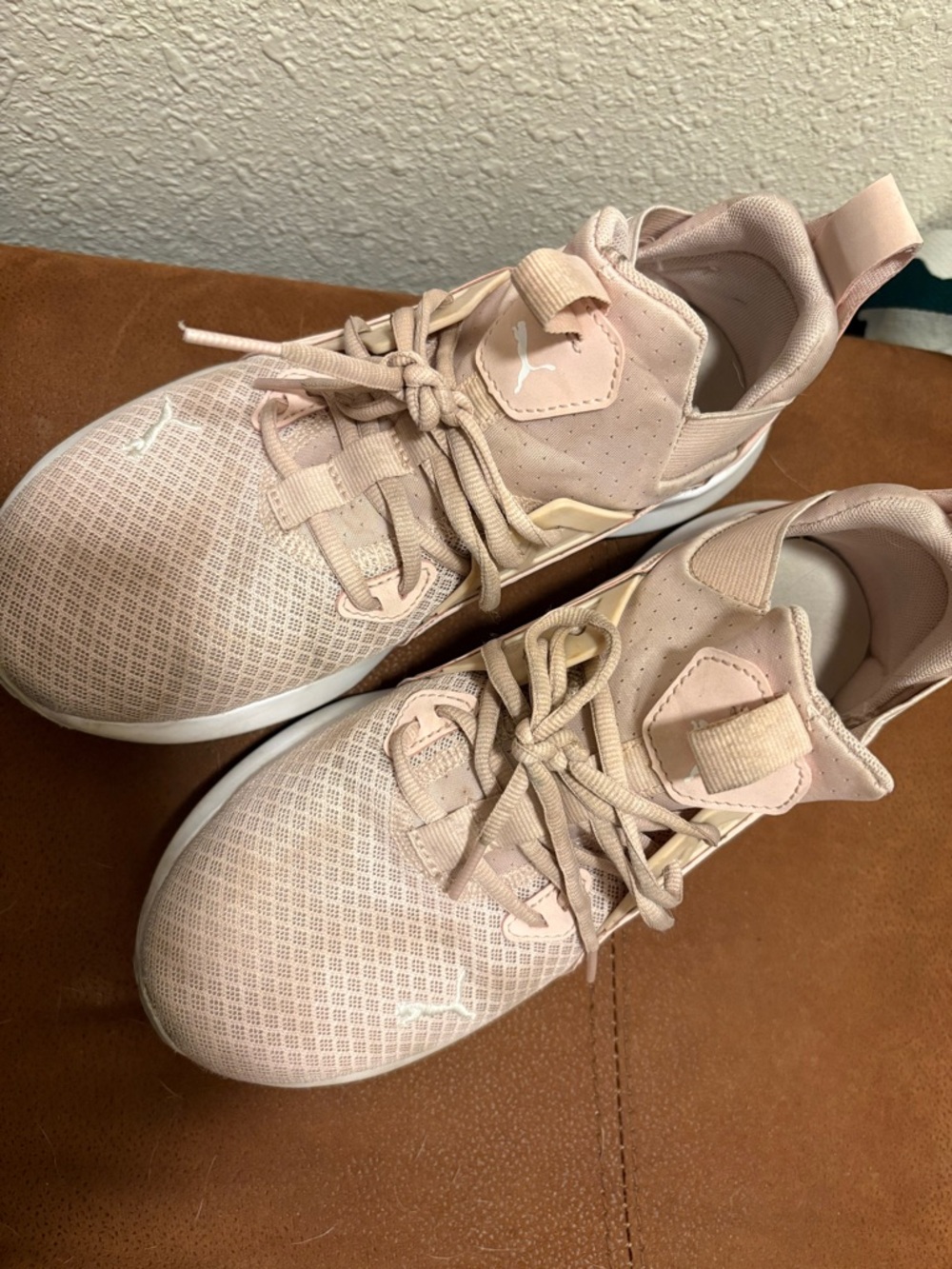 Puma Women’s Blush Pink Lace-Up Sneakers